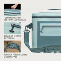 Anpassbares Logo 35L Wasserdichte PVC-Kühltaschen Individuelles Logo Große Kapazität Picknick Isolierte Kühltasche für Mittagessen