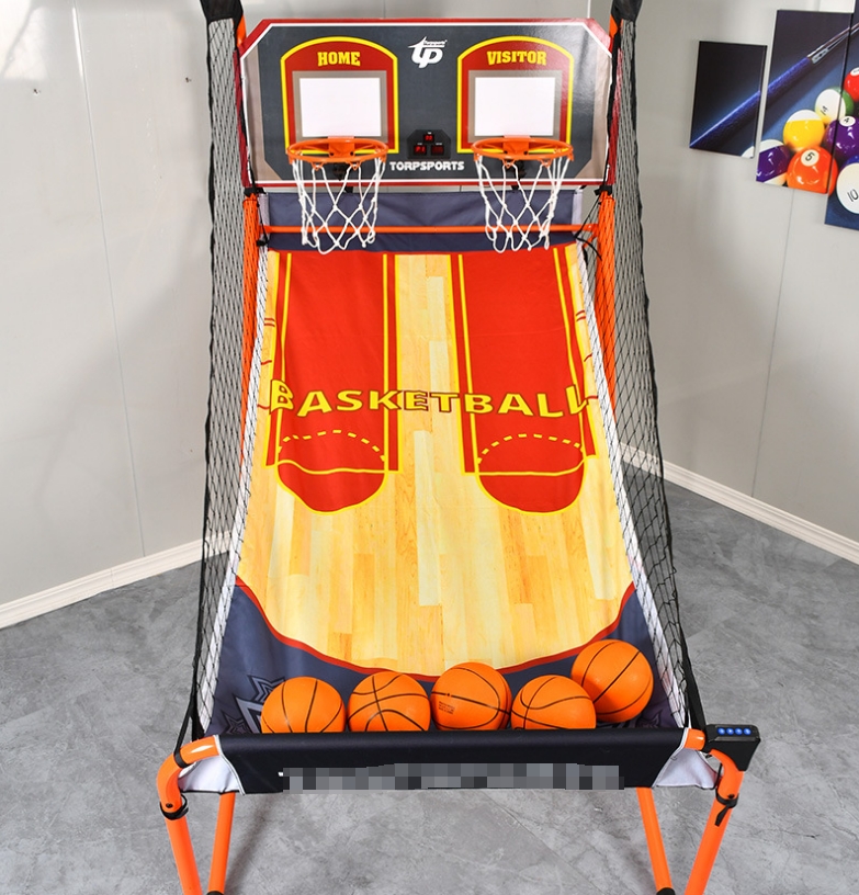 Indoor Luxury Type Double Scoring Shooting Machine Thick Reinforced Fast Folding Double Basketball Stand Basketball Machine