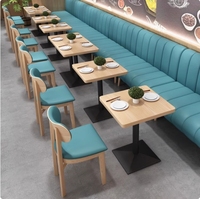 Meubles de luxe modernes et légers pour restaurants commerciaux ensembles de canapés et de chaises pour cafétéria et maison