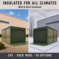 Maison modulaire préfabriquée de 20 pieds pour micro-jardin familial, garage, maison conteneur mobile et démontable