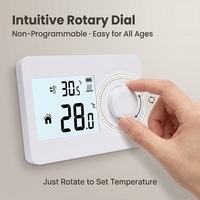 Thermostat filaire électrique pour chaudière combinée SS301, contrôleur de température ambiante LCD, contrôle via application Tuya, conception flexible, utilisation hôtelière