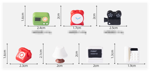 A granel kawaii dibujos animados resina radio reloj despertador proyector <span class=keywords><strong>teléfono</strong></span> lámpara ordenador fijo 3D mini estatuilla niños juguete fabricante - Product Image 3