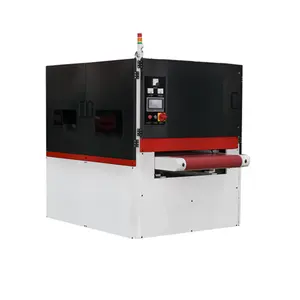 1350mm Automatic Deburring Machines With Wide Belt Abrasive And Barrel Brush Type Heads For Deburring Edge Rounding