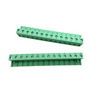 Connecteur de bornier PCB enfichable PITCH 7.62MM, prises mâle et femelle, KF2EDGK-7.62mm, connecteur à aiguille courbée 14 broches