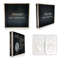 Lentilles de contact colorées Meetone avec boîte, personnalisables pour votre marque (OEM), emballage papier, vente en gros, pour cosmétiques
