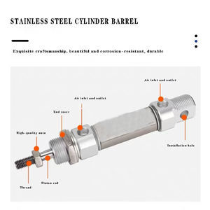 Mini Cilindro Neumático CD85N C85N 8 10 12 16 20 25-25-50-75-100-125-150-175-200 250 300 <span class=keywords><strong>Doble</strong></span> <span class=keywords><strong>Efecto</strong></span> - Product Image 5