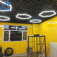Fourniture de plafonnier Led hexagonal pour magasin de détail automobile