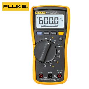 มัลติมิเตอร์ดิจิตอล Fluke 115C True RMS สำหรับวัดแรงดันไฟฟ้ากระแสสลับ กระแสไฟฟ้า และโอห์ม สำหรับมืออาชีพ - Product Image 1
