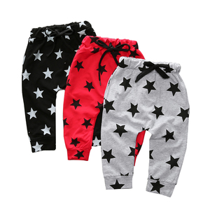 Pantalones de Algodón Casuales con Estampado de Estrellas para Niños, Pantalones Harem para Primavera y Otoño - Product Image 1