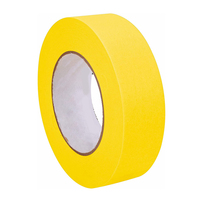 Ruban de masquage jaune résistant à la chaleur Pexmientas, haute température, 25 mm, rouleau jumbo, ruban de masquage pour peinture automobile