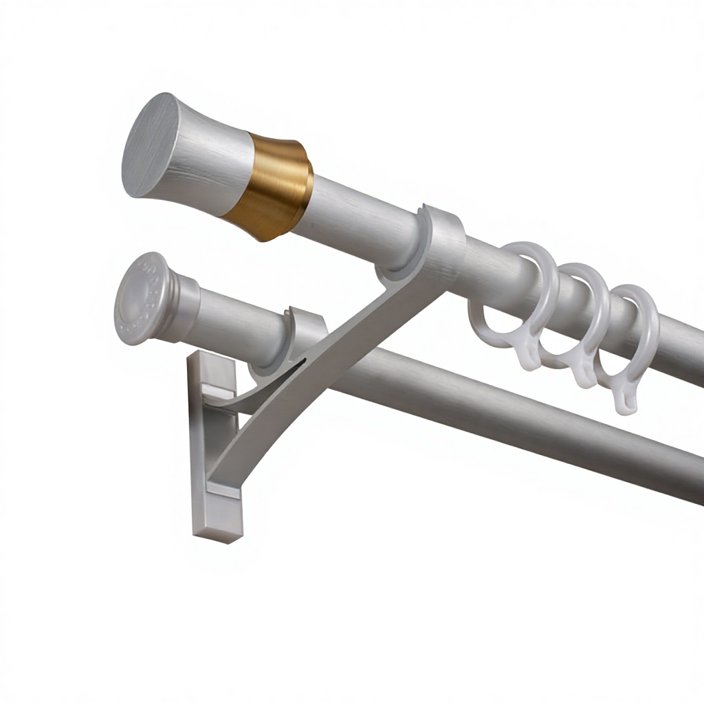 Silver white-double rod