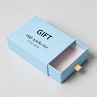 Boîte en carton personnalisée avec logo estampé or, écologique, pour bijoux et montres, boîte cadeau coulissante avec revêtement UV pour mariage