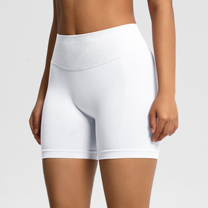 Shorts Deportivos al por Mayor para Mujer, de 3 Pulgadas, Acanalados, Sin Costuras, con Espalda en V, Efecto Levanta Glúteos, para Gimnasio, Pilates, Ciclismo, OEM ODM - Product Image 4