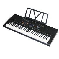 Keyboard Piano Elektronik 61 Tombol Berkualitas Baik untuk Anak-Anak Pemula Instrumen Multifungsi