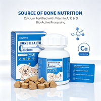Comprimés de calcium Waylemo, compléments et vitamines pour chiens, complément pour chats, os et dents solides, croissance des chiots et des chatons, soins de santé pour animaux de compagnie, 120g