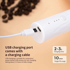 Fouet Électrique de Cuisine, Mélangeur à Café, Recharge USB, <span class=keywords><strong>en</strong></span> Acier Inoxydable, Mousseur à Lait Électrique Portable, Fouet à Matcha, Mousseur à Œufs - Product Image 6
