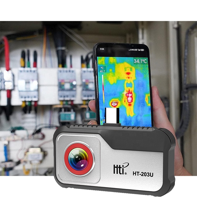 Hti 203U Android Type C Thermal Camera for Mobile Repair Thermal Camera Phone Infrared Thermal Camera