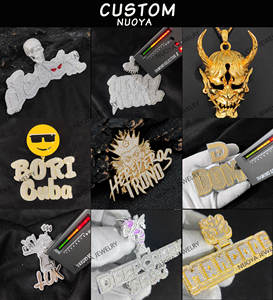 नूओया ठीक गहने व्यक्तिगत कस्टम पशु हुक हीरा परीक्षण vvvv मोइससैट सभी राजधानी बैगुएट पत्र पेलेंट पारित कर सकते हैं। - Product Image 6