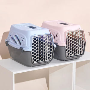 Cage de voyage portable pour animaux de compagnie Joysing, étui de <span class=keywords><strong>transport</strong></span> en plastique facile à transporter pour chiens et chats, matériau métallique - Product Image 2