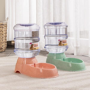 Comedero Automático para <span class=keywords><strong>Perros</strong></span> y Gatos para Acampar al Aire Libre, Comedero de Plástico de Gran Capacidad para Mascotas, Dispensador de Agua y Comida - Product Image 1