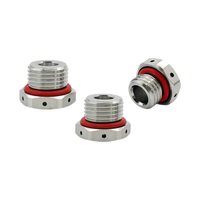 Valve de purge automatique étanche et respirante en acier inoxydable M12*1.5 pour cuve de fermentation, en laiton et alliage d'aluminium, version continentale