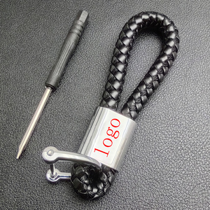 <span class=keywords><strong>Porte</strong></span>-<span class=keywords><strong>clés</strong></span> noir en cuir avec cordon, <span class=keywords><strong>porte</strong></span>-<span class=keywords><strong>clés</strong></span> en métal pour Mercedes Benz BMW Audi <span class=keywords><strong>Volkswagen</strong></span> Kia Ford Land Rover Toyota Skoda - Product Image 2