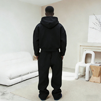 Sweat à capuche oversize personnalisé pour hommes, style streetwear, en molleton de coton épais, coupe courte, uni, pour fabricants