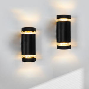 2023 Outdoor Moderne Nieuwe Gouden Mix Zwarte Kleur Populair Ontwerp Ip65 Waterdicht Licht Moderne Hoge Lumen Indoor Led Wandlamp Voor Buiten - Product Image 1