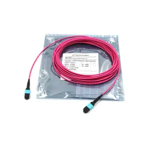 Ftth Cable KEXINT FTTH High Density MM OM4 MTP MPO 8 12 24 Core Cable Optical Fiber Patch Cord