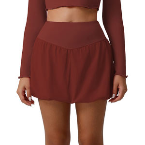<span class=keywords><strong>2</strong></span> in 1クイックドライテニスドレス滑り止めヨガフレアスカートランニング & フィットネス用ショーツ内蔵 - Product Image 2