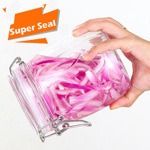 Juego de Frascos de Especias de Vidrio de 1500 ml, Herméticos con Junta de Goma, Recipientes para Almacenamiento de Alimentos, Frascos de Vidrio Transparente para Velas - Product Image 3