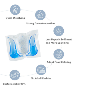 Cialde per lavastoviglie automatiche eco-compatibili sostenibili per la pulizia della cucina capsule di Gel idrosolubili OEM ODM capsule - Product Image 4