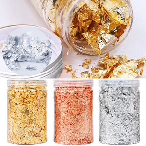 Echte Blattgold <span class=keywords><strong>Schabin</strong></span> Flocken 10g 24 Karat Gold dekorative Gerichte Chef Art Cake Dekorations werkzeuge - Product Image 2