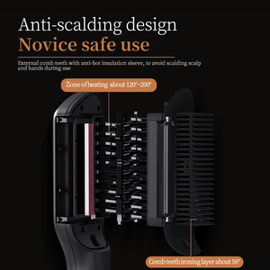 เครื่องหนีบผมไฟฟ้า 3-in-1 แบบพกพา เคลือบเซรามิก ป้องกันความร้อนลวก สำหรับผมชี้ฟู ใช้เป็นเครื่องม้วนผมและบำรุงผมด้วยน้ำมัน - Product Image 6