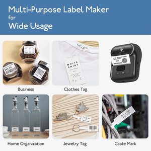 Nâng cấp phomemo máy in nhãn M110 Máy in mã vạch màu xanh răng xách tay nhiệt Hãng sản xuất nhãn cho điện thoại/máy tính bảng/PC/MAC - Product Image 4