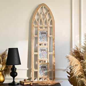 קיר כפרי רכוב חלון מסגרת בצורת חלון תמונות עץ מתוק מתוק חמוד התינוק ילדה ילד ילדה תמונות משפחה קולאז' - Product Image 2