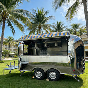 Food Trailer Kitchen Mobile Fast Food Cart <b>BBQ</b> Smoker Coffee Cart Concession Trailer Fully Equipped Design Catering Trailers - Product Image 5