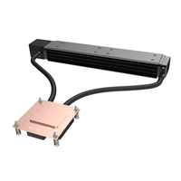 Refroidisseur de processeur liquide COOLLEO, radiateur d'ordinateur, système de refroidissement par eau pour boîtier d'ordinateur, TDP 350W