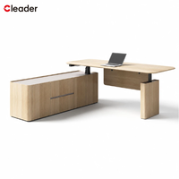 Meuble professionnel, grand meuble d'appoint, table de rangement, table élévatrice, bureau de direction stable et robuste, réglable en hauteur électriquement
