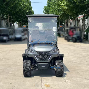 Carro de Golf Eléctrico Gris de Cuatro Plazas, Vehículo Turístico para Hoteles, Autobús Turístico de Cuatro Ruedas con Certificación CE, Vehículo Turístico Eléctrico - Product Image 4