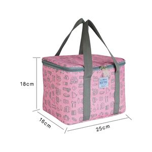 Sac isotherme réutilisable et recyclable en polyester 2026 avec fermeture éclair pour garçons et filles, idéal pour l'école, le travail, les pique-niques et la plage - Product Image 3