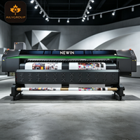 Impresora Eco Solvente NEWIN de 3.2m con 4 Cabezales de Impresión Epson I3200-E1, Máquina de Impresión de Inyección de Tinta de Gran Formato para Pancartas, Papel Tapiz y Vinilo