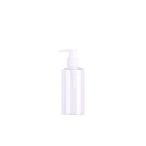 Bouteille de shampooing en plastique PET vide, ambrée, verte, transparente, avec pompe noire ou blanche, personnalisable avec logo, pour sérum et crème corporelle. - Product Image 4