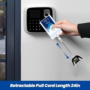 Simpatico portachiavi portachiavi in plastica acrilico retrattile con distintivo Glitter personalizzabile - Product Image 4