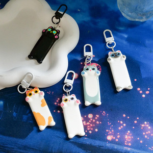 Llavero de Gato Largo y Adorable, Material de Resina Plástica, Impresión Digital, <span class=keywords><strong>Kawaii</strong></span>, Dibujos Animados, Animal, Colgante para Bolso, Regalo para Mujeres y Parejas - Product Image 3