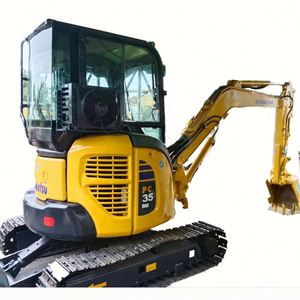 Pour excavatrice sur chenilles PC35MR 3T de fabrication japonaise, moteur EMC |   Excavatrice sur chenilles en caoutchouc d'occasion avec boîte de vitesses pour travaux agricoles et de jardinage - Product Image 1