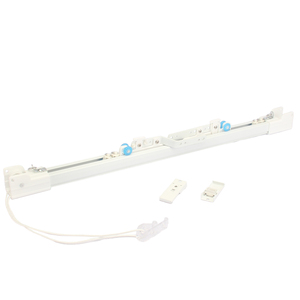 Sistema Moderno e Resistente <span class=keywords><strong>in</strong></span> <span class=keywords><strong>Ferro</strong></span> per Tende a Corda con Rotaie a Carrucola per Tende e Drappeggi Pesanti, Ideale per Matrimoni - Product Image 1