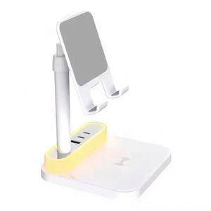 Station de charge <span class=keywords><strong>sans</strong></span> <span class=keywords><strong>fil</strong></span> JEDI 2 en 1 avec support réglable en hauteur et ports USB pour <span class=keywords><strong>téléphone</strong></span> et appareils intelligents - Product Image 1