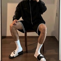 Chaussettes de sport unisexes blanches mi-mollet en coton épais à motif uni, absorbantes et désodorisantes, pour le printemps et l'automne