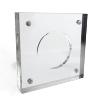 Cadre de présentation magnétique en acrylique transparent pour pièces de monnaie, boîte de rangement pour médailles de défi